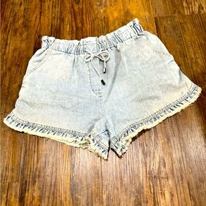 Ellison paper bag waist shorts medium